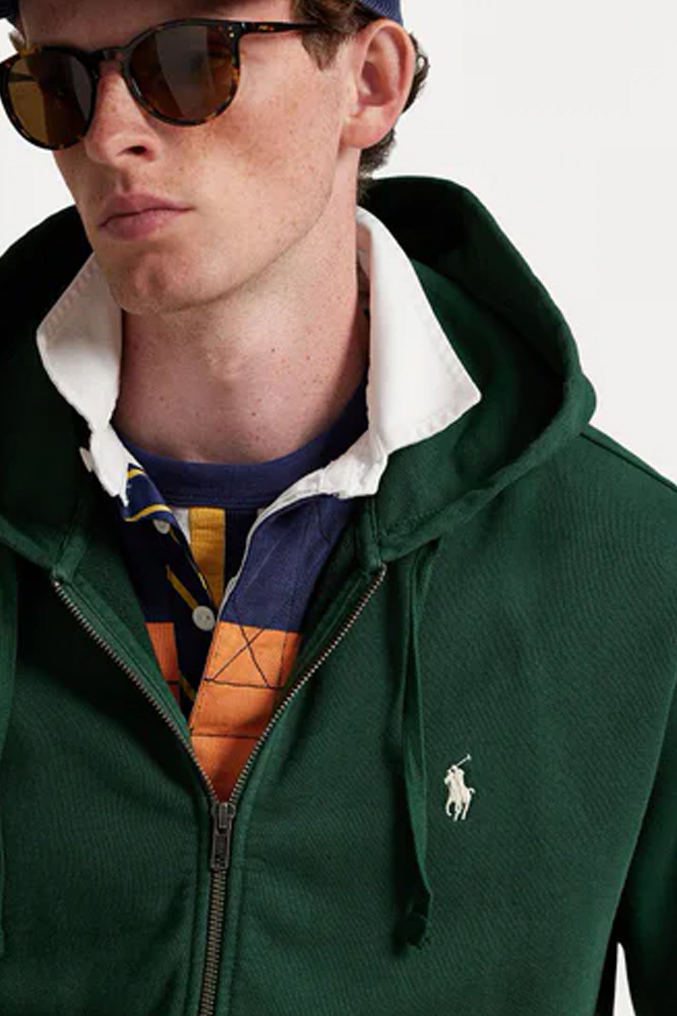 POLO RALPH LAUREN FULL ZIP HOODE en color VERDE (3)