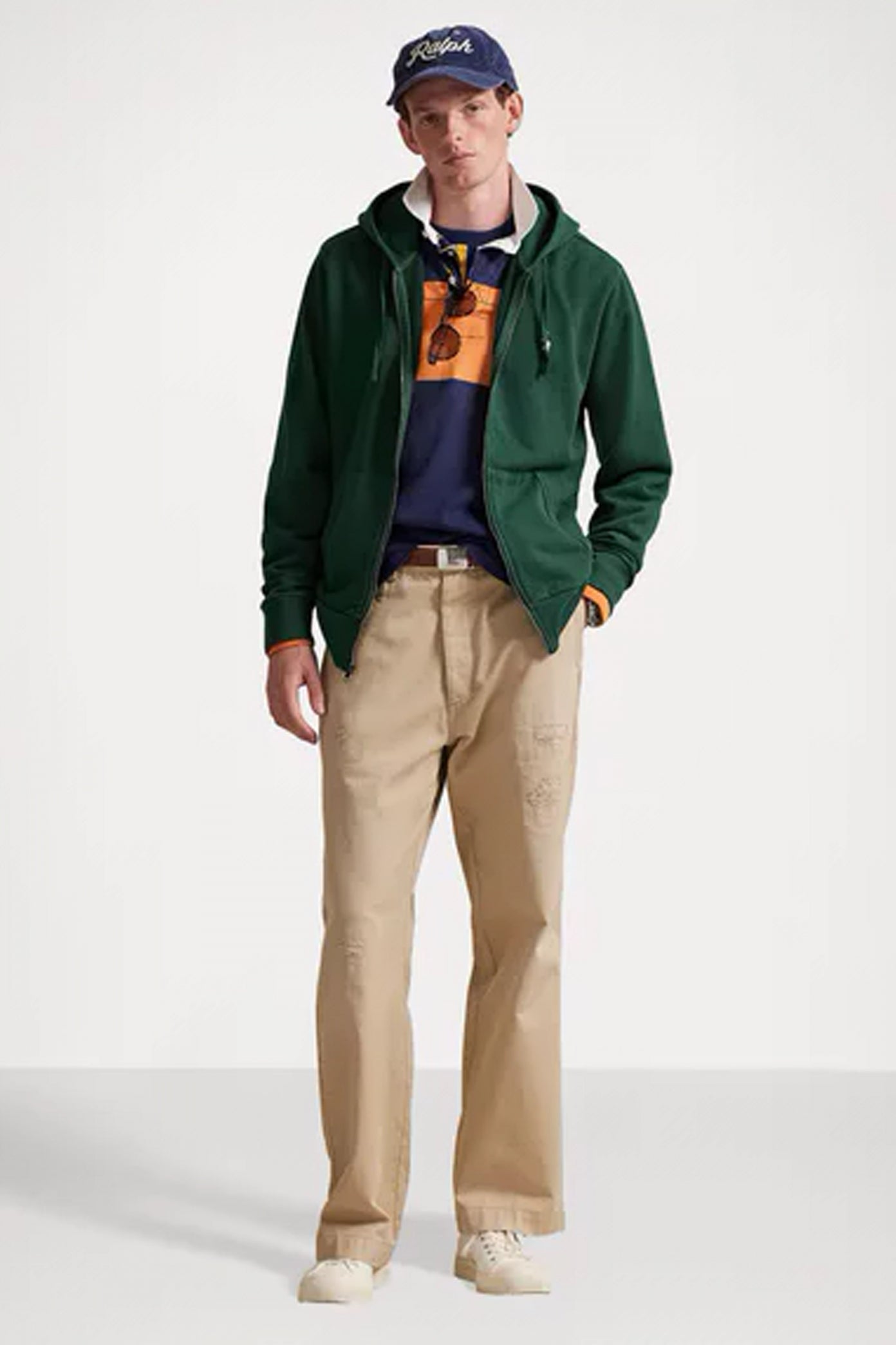 POLO RALPH LAUREN FULL ZIP HOODE en color VERDE (5)