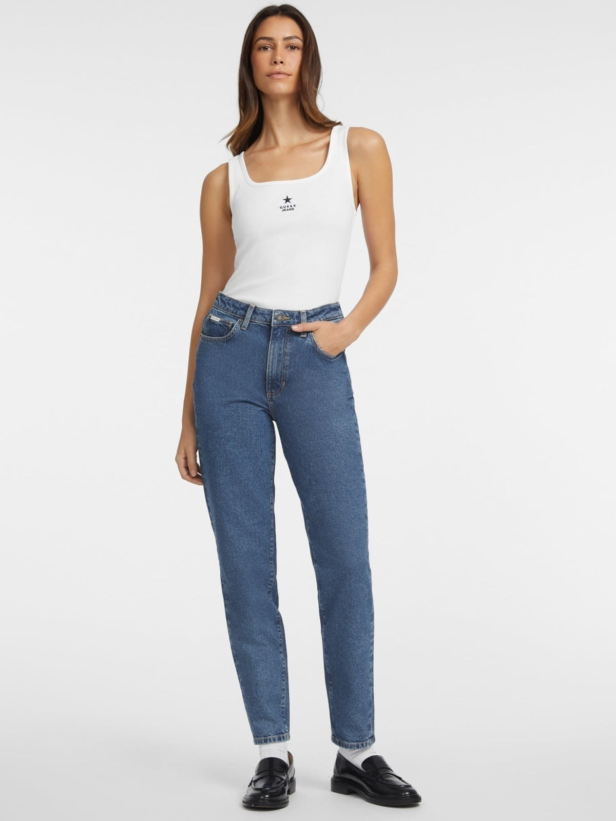 GUESS JEANS WYP KAH en color BLANCO (4)
