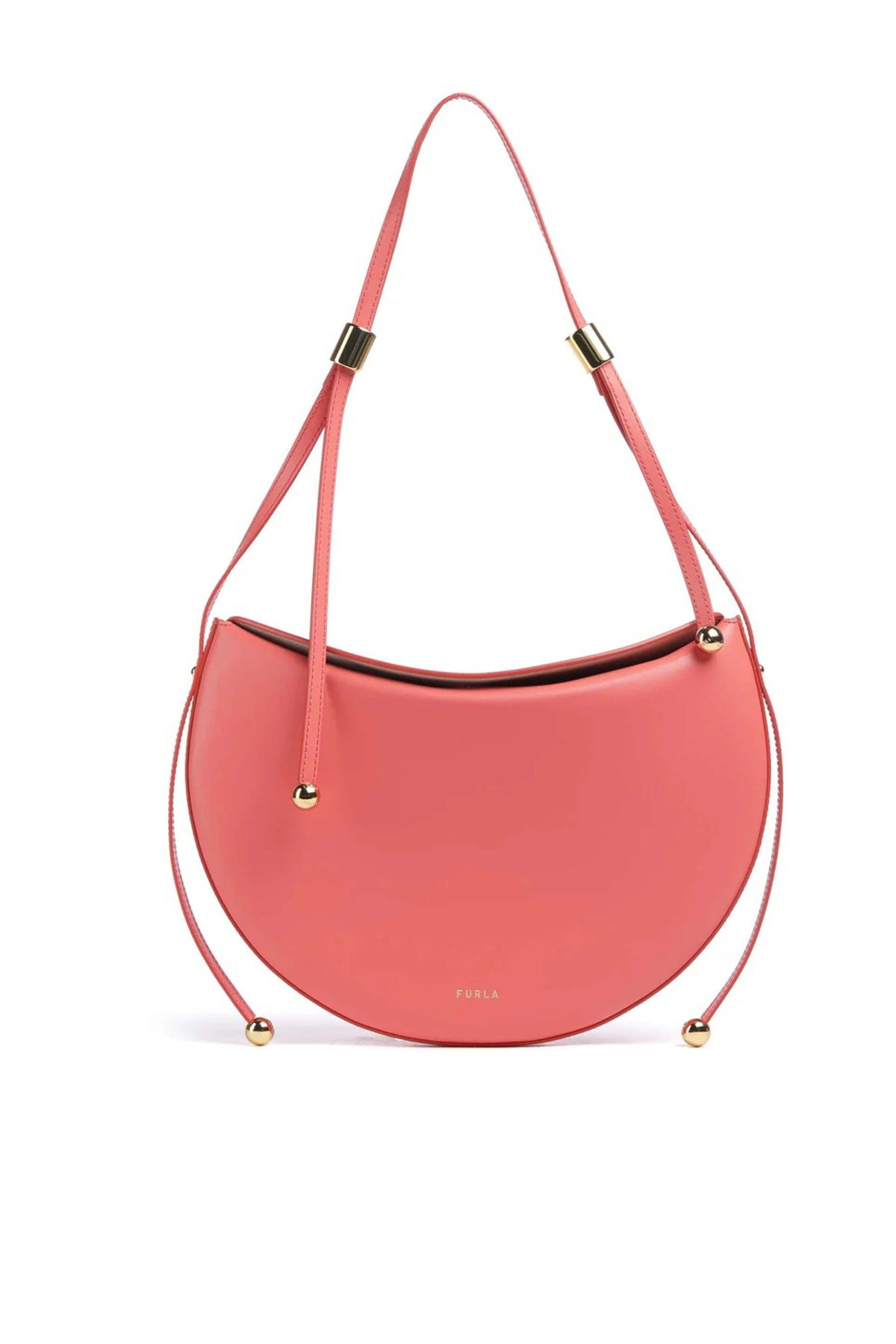 FURLA MOONSTONE M SHOULDER en color NARANJA (1)