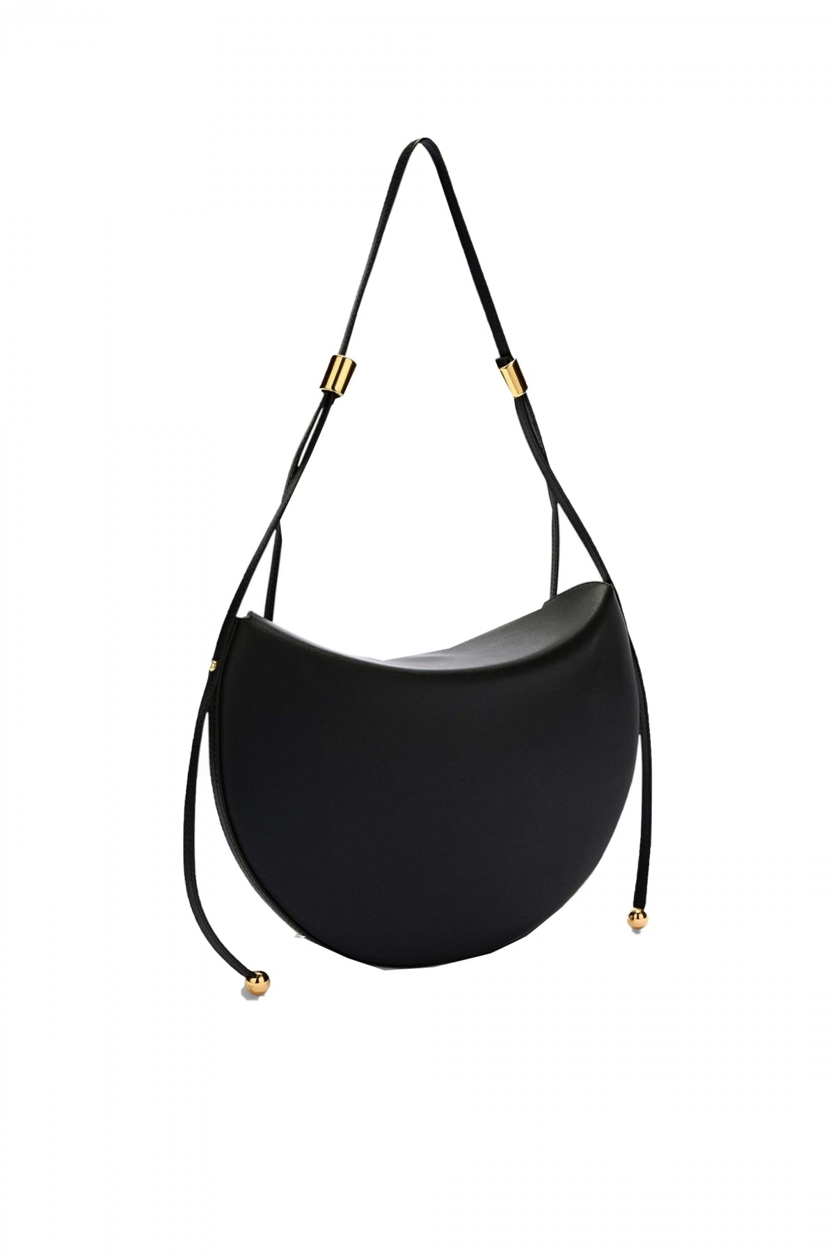 FURLA MOONSTONE M SHOULDER en color NEGRO (2)