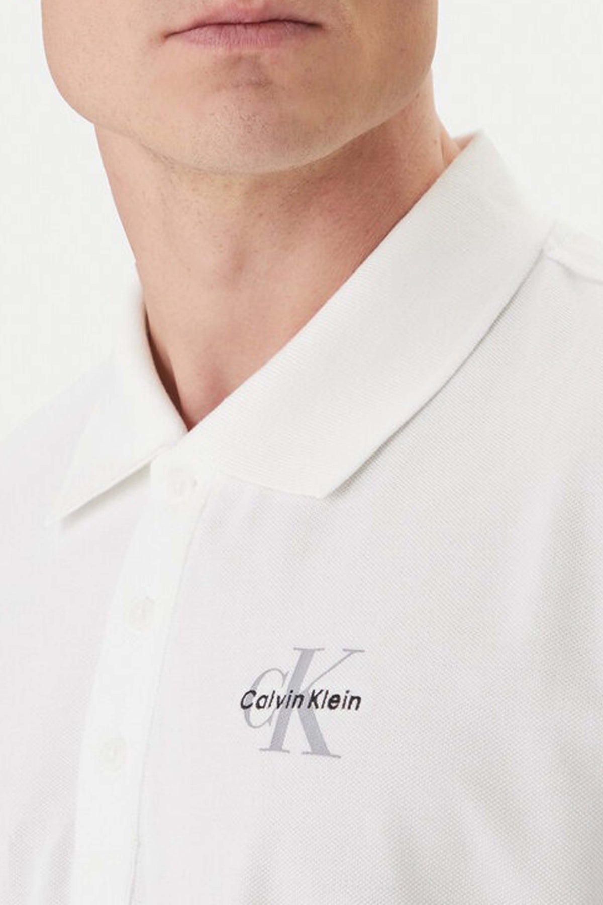 CALVIN KLEIN JEANS MONOLOGO CASUAL en color BLANCO (3)