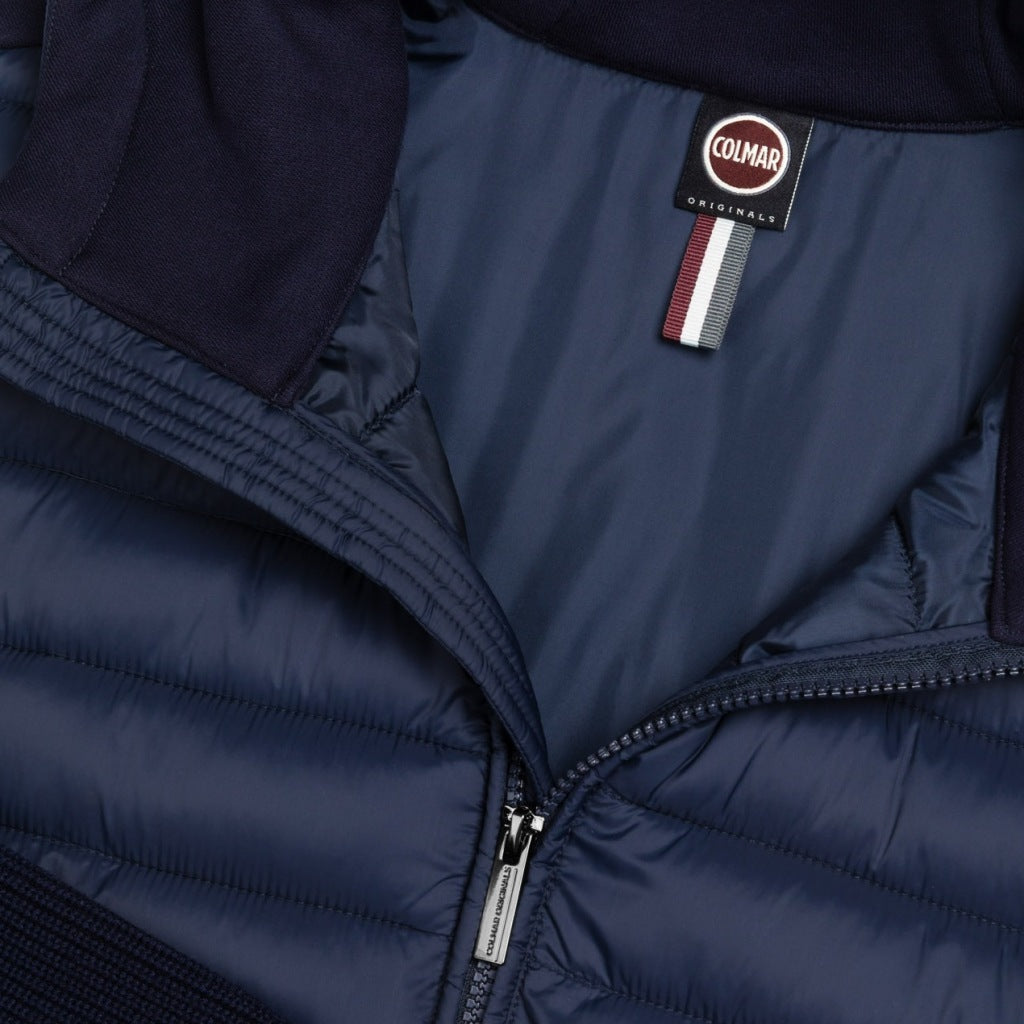 COLMAR C MULTI MATERIAL HOODIE JAC en color AZUL (6)