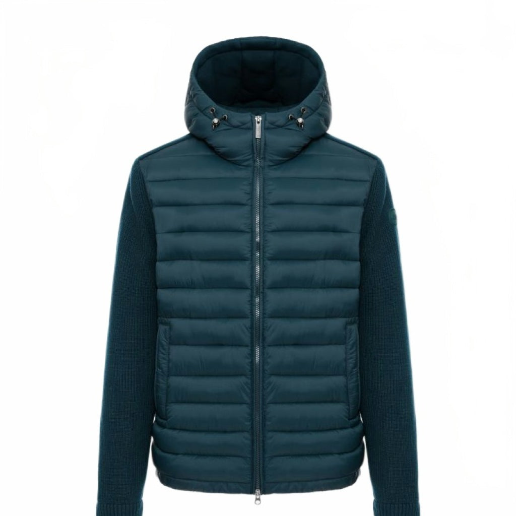 COLMAR C MULTI MATERIAL HOODIE JAC en color VERDE (4)