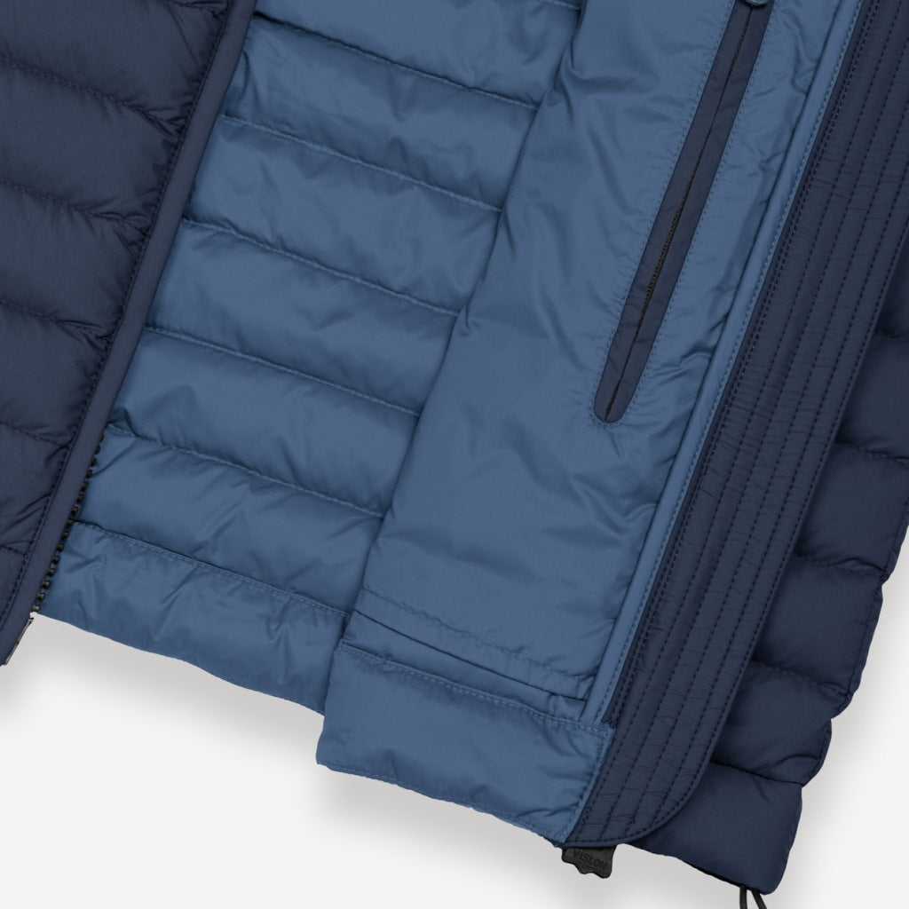 COLMAR C QUILTED VEST NATURAL DOWN en color AZUL (6)