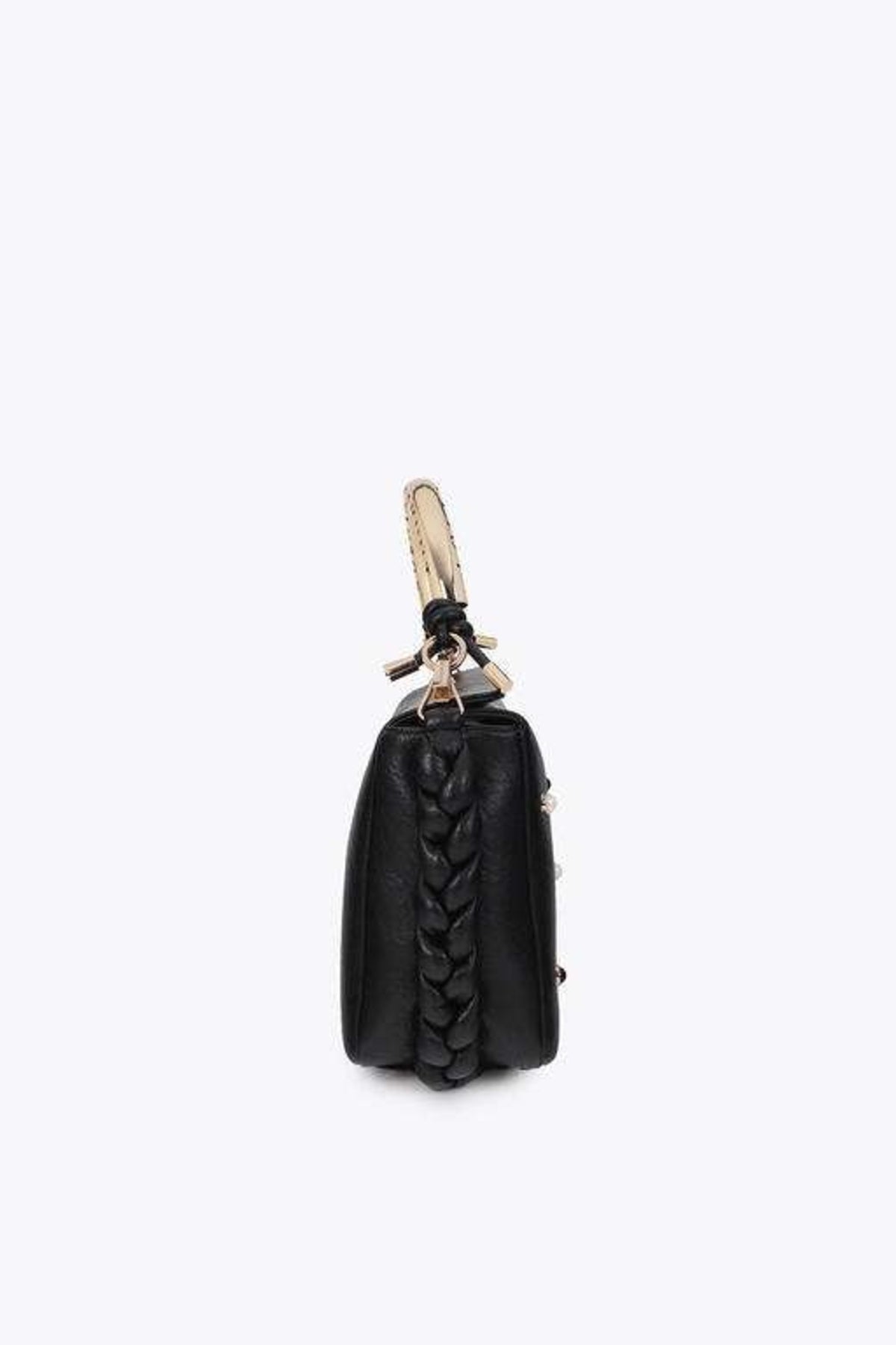 LOLA CASADEMUNT MEDIUM CROSSBODY BAG STUDS en color NEGRO (3)