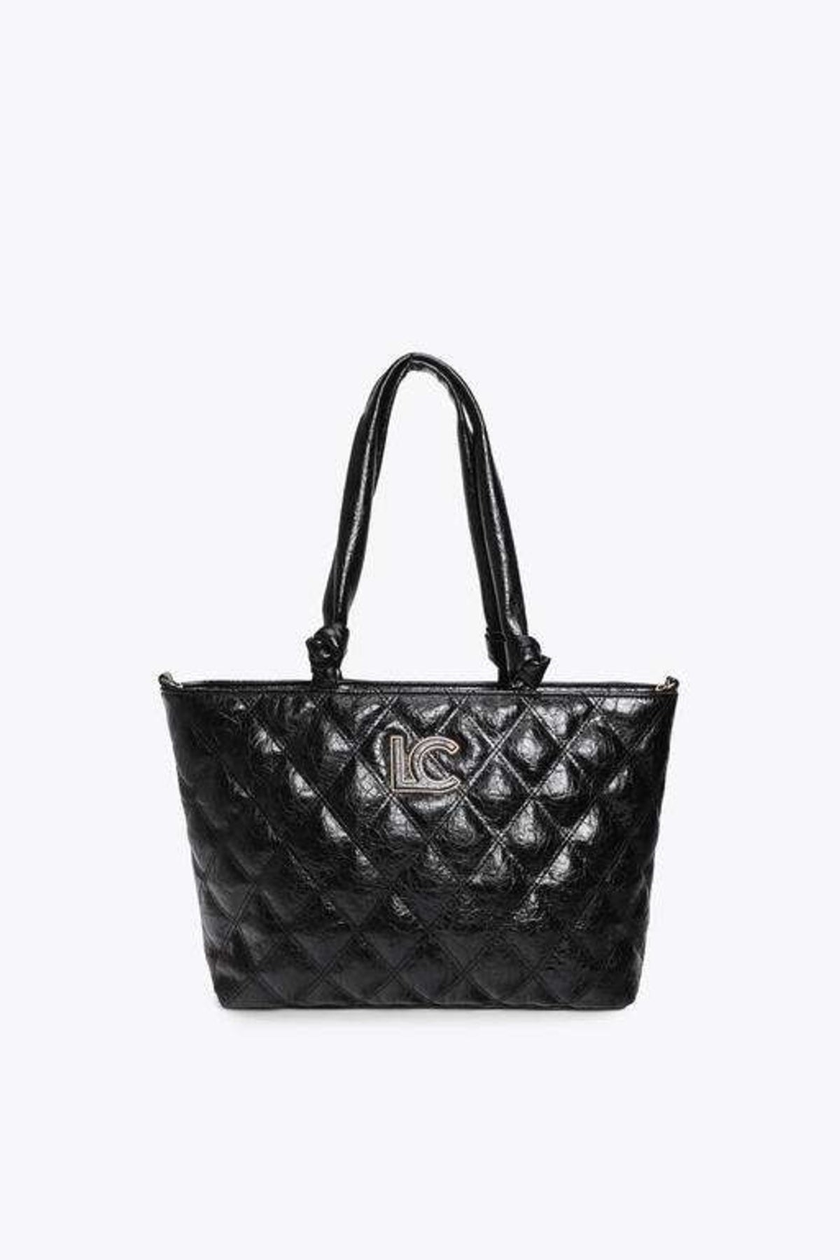 LOLA CASADEMUNT PADDED SHOPPER WITH DOUBLE STITCHING AND en color NEGRO (4)