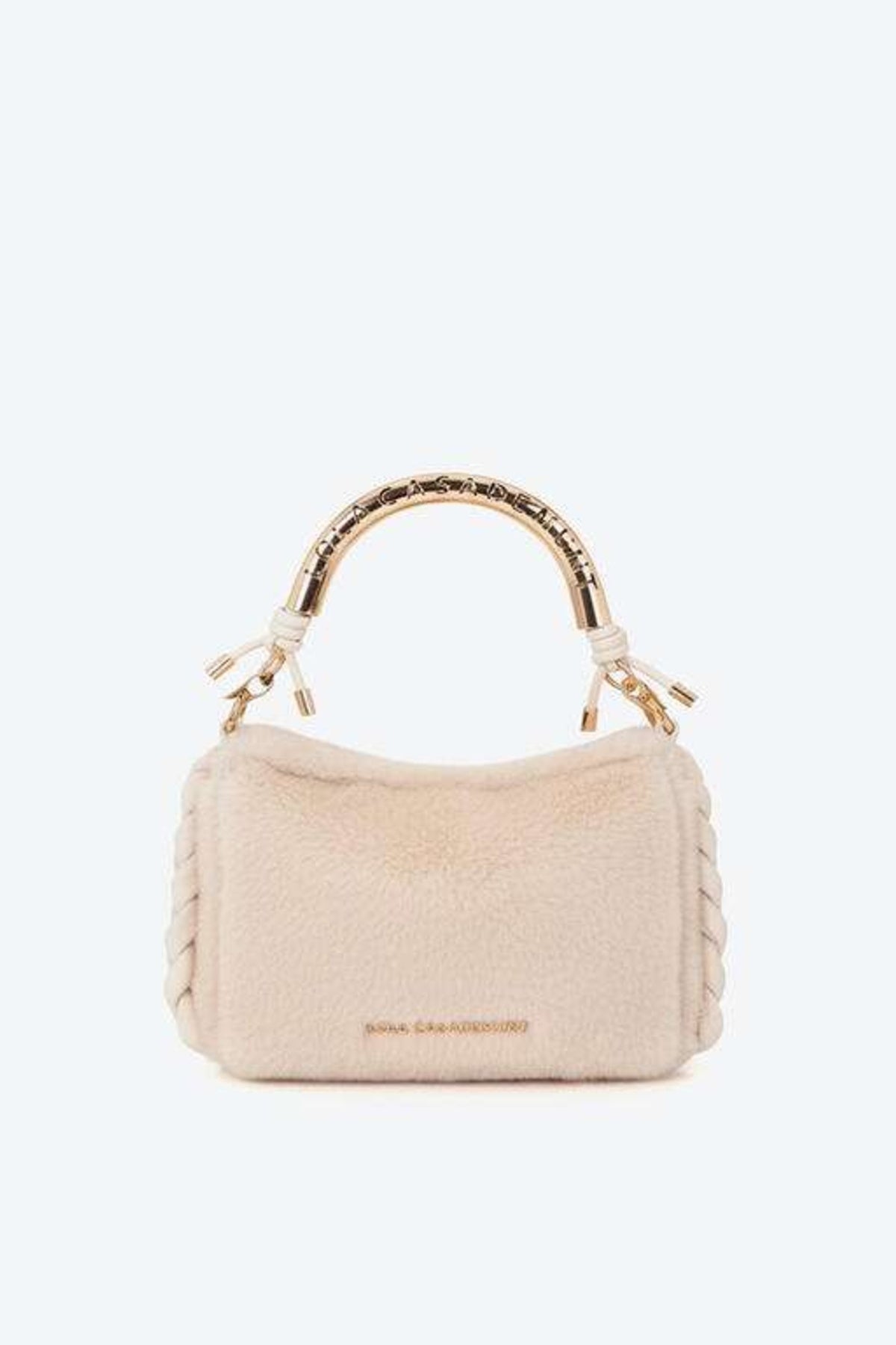 LOLA CASADEMUNT BANDOLERA MEDIANA PELO en color BLANCO (1)