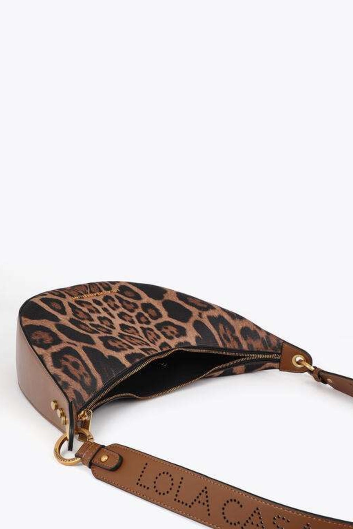 LOLA CASADEMUNT COMBINED SHOULDER BAG WITH LEATHER EFFEC en color ANIMAL PRINT (3)