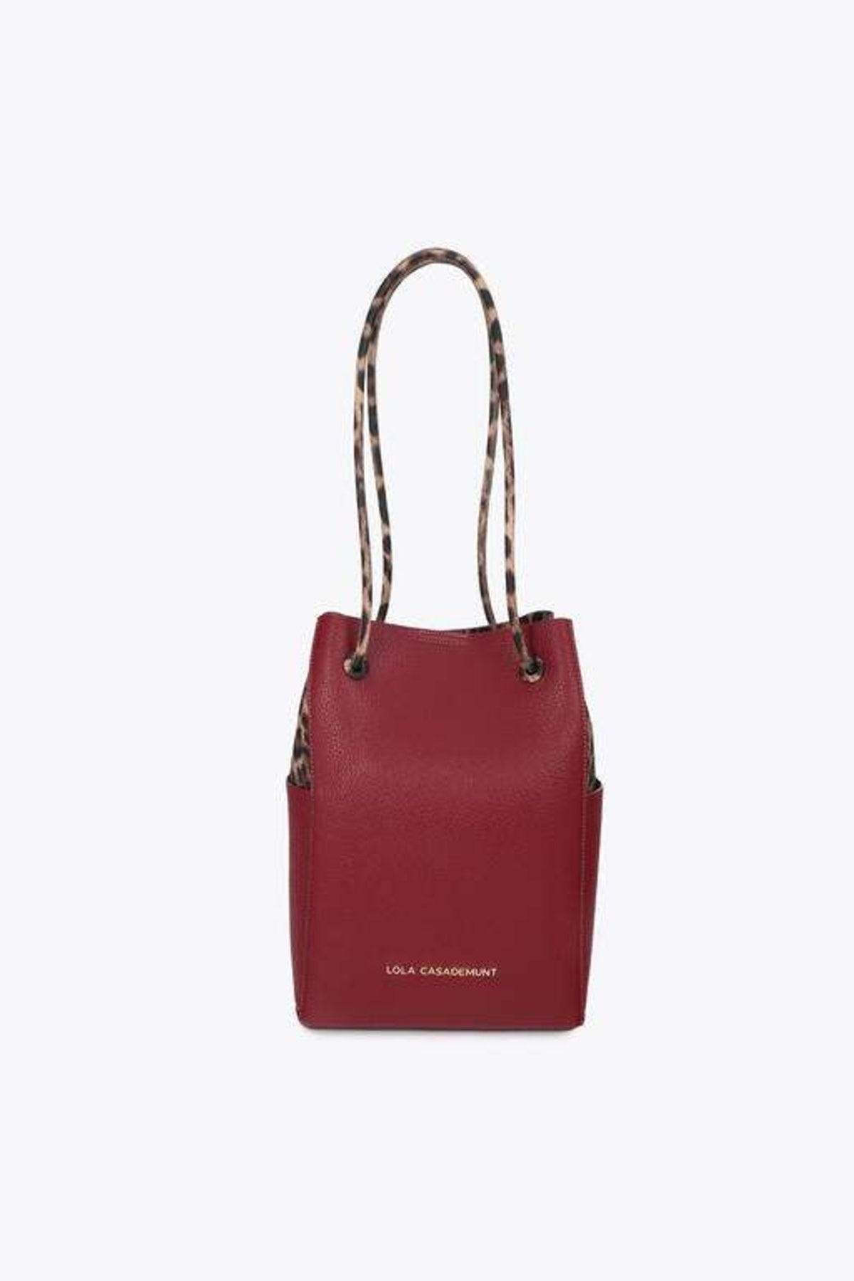 LOLA CASADEMUNT TRICOLOR SHOPPER en color ROJO (3)