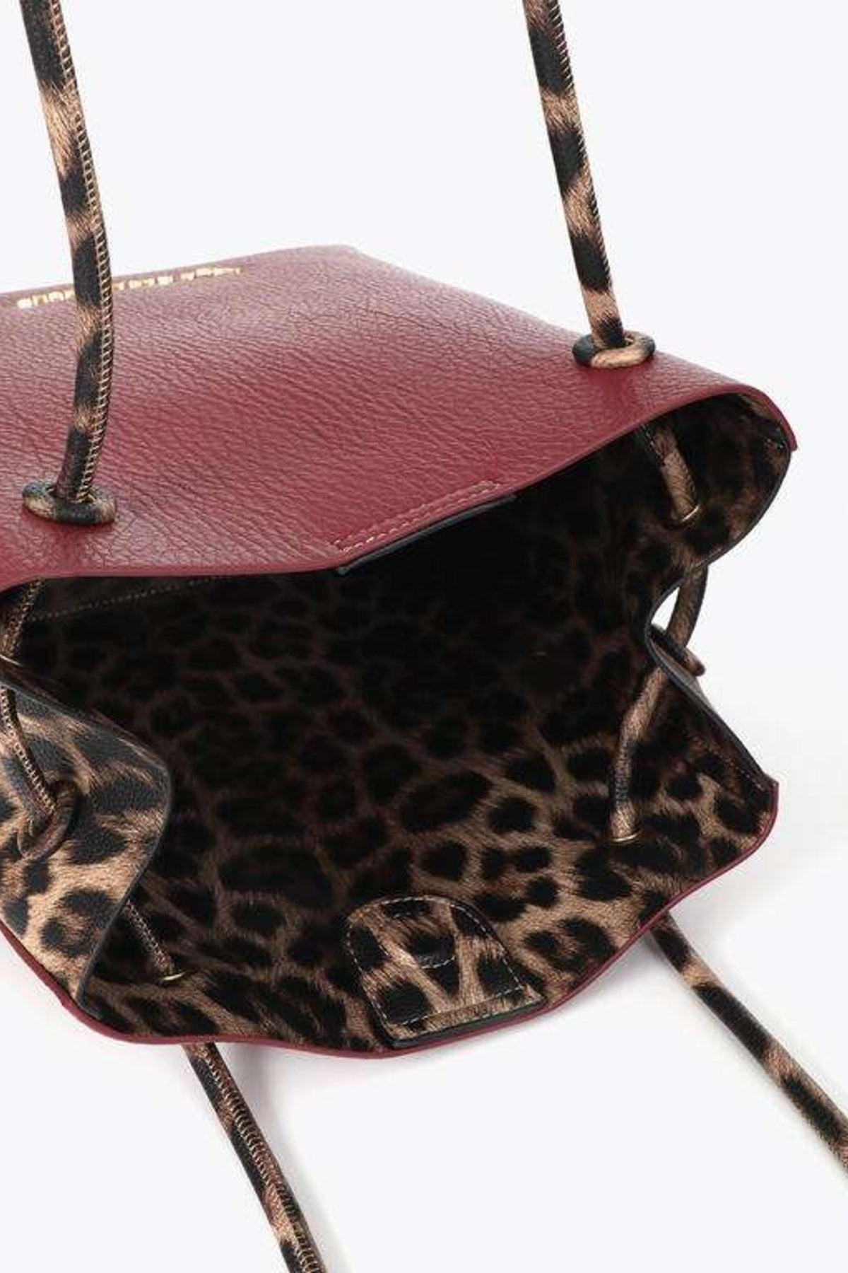 LOLA CASADEMUNT TRICOLOR SHOPPER en color ROJO (4)