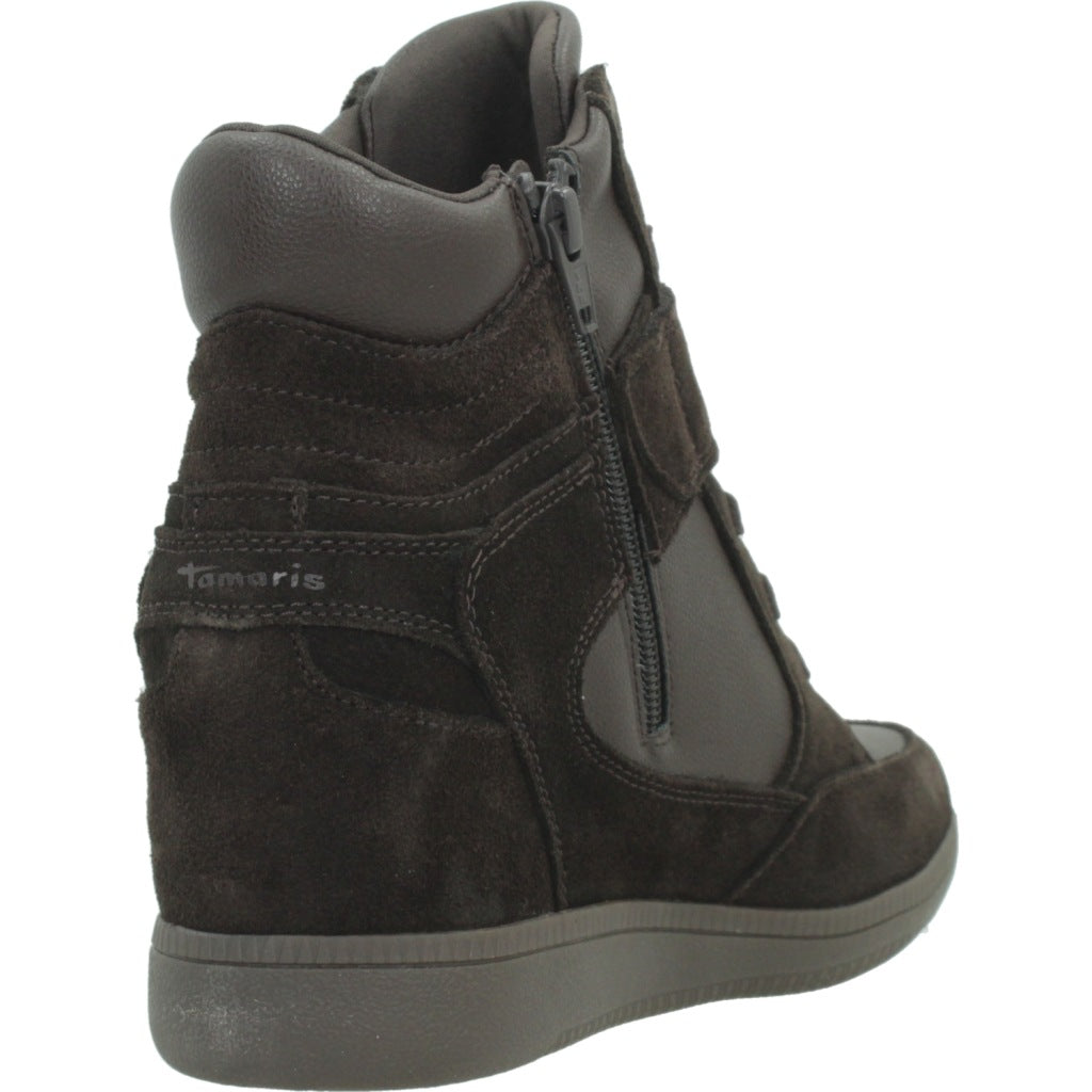 TAMARIS BOTIN PLATAFORMA INTERIOR en color MARRON (3)