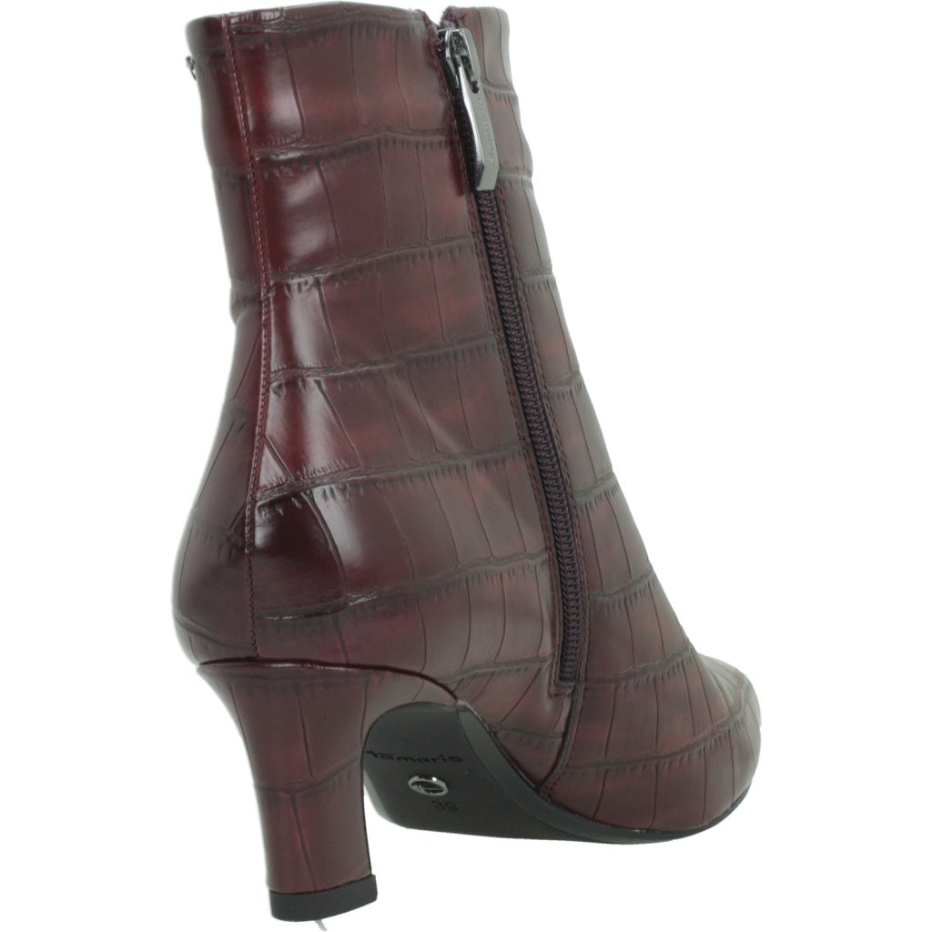 TAMARIS BOTIN TACON en color BURDEOS (3)