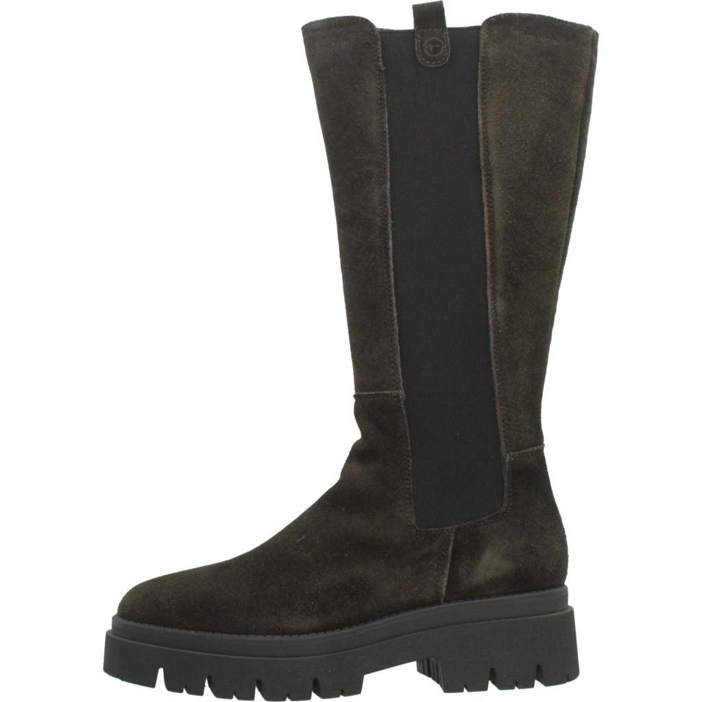 TAMARIS BOTA ALTA en color MARRON (2)