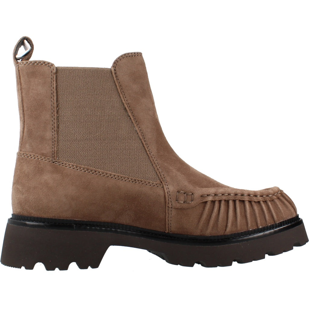 TAMARIS BOTIN GOMAS LATERALES en color MARRON CLARO (4)