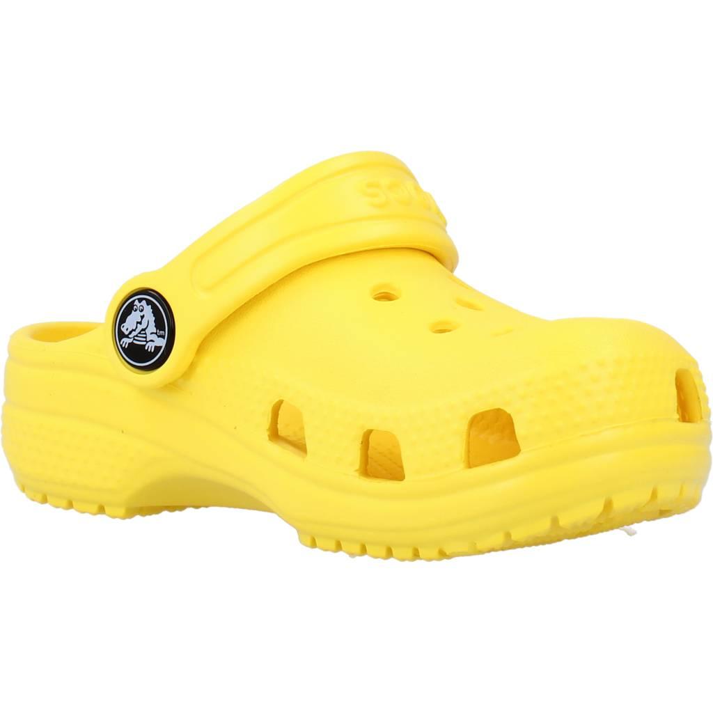 CROCS CLASSIC CLOG T en color AMARILLO (5)