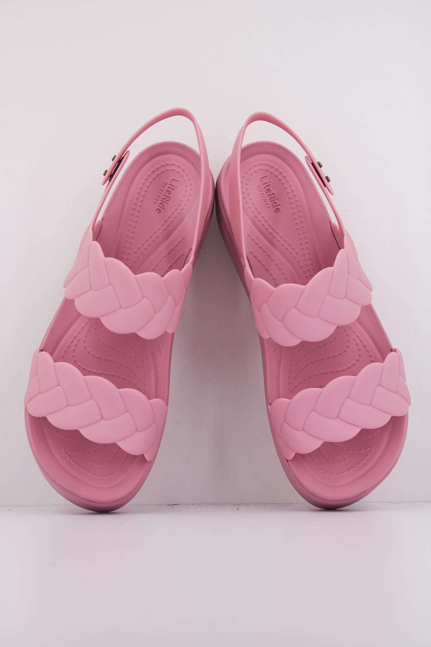 CROCS BROOKLYN WOVEN UPPER LW en color ROSA (3)