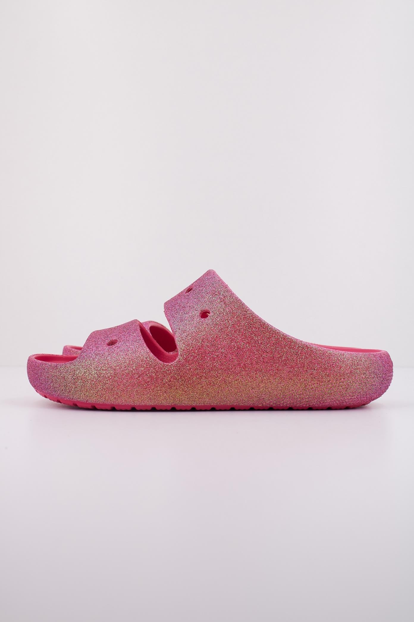 CROCS CLASSIC IRIDESCENT GLTTR en color ROSA (1)