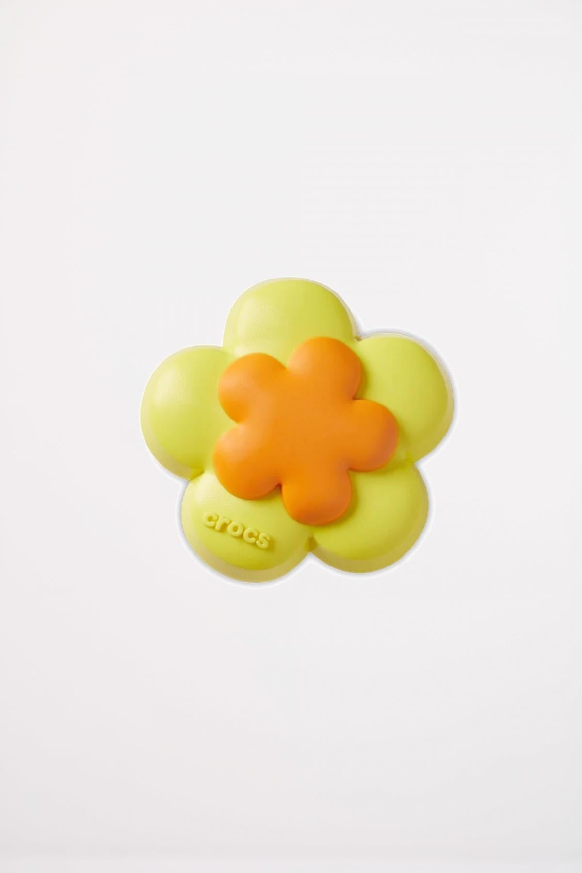 CROCS YELLOW DOUBLE FLOWER en color AMARILLO (1)