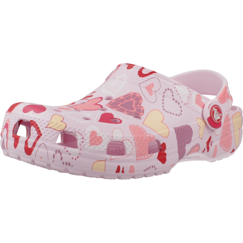 CROCS CLASSIC VDAY CLOG K en color ROSA (1)