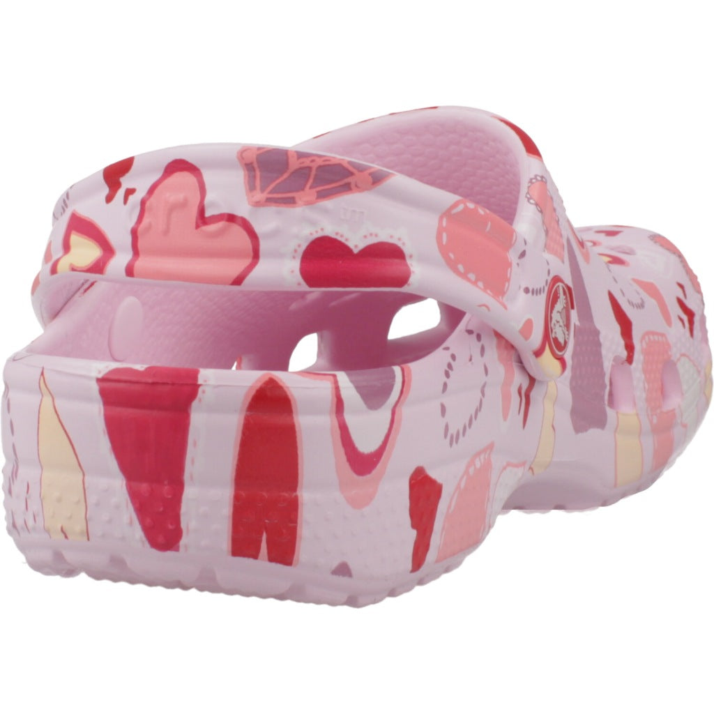 CROCS CLASSIC VDAY CLOG K en color ROSA (3)