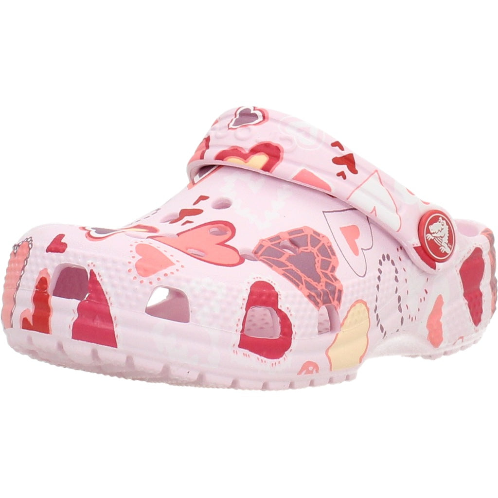 CROCS CLASSIC VDAY CLOG K en color ROSA (1)
