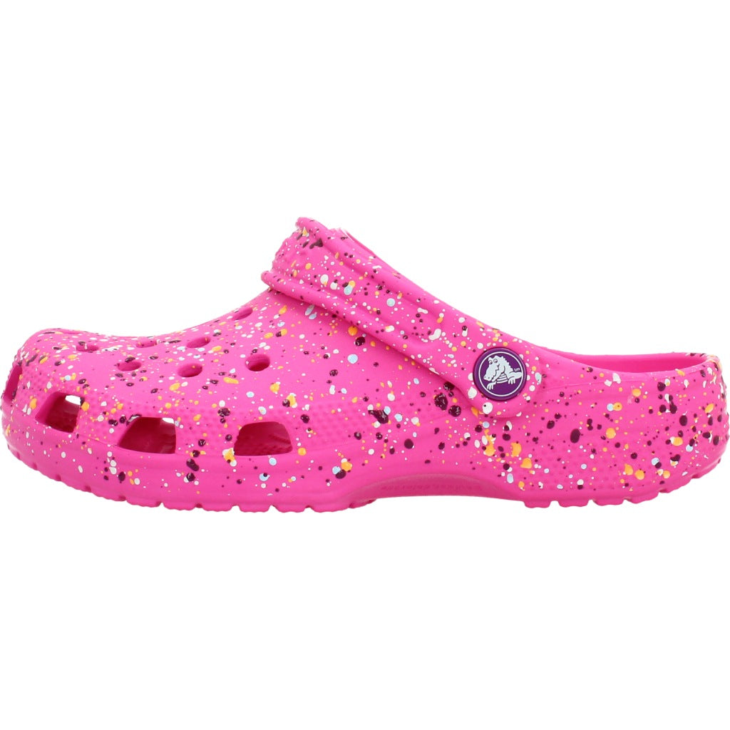 CROCS CLASSIC PAINT SPLATT en color ROSA (2)