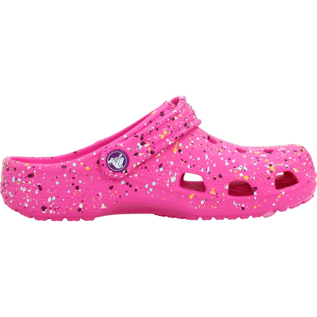 CROCS CLASSIC PAINT SPLATT en color ROSA (4)