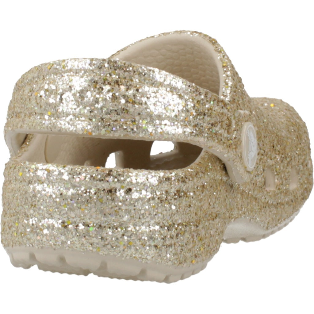 CROCS CLASSIC CHUNKY GLITT en color ORO (3)