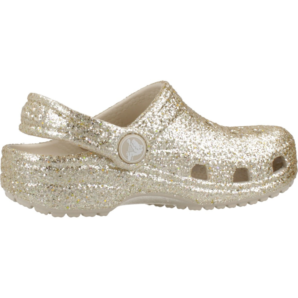 CROCS CLASSIC CHUNKY GLITT en color ORO (4)