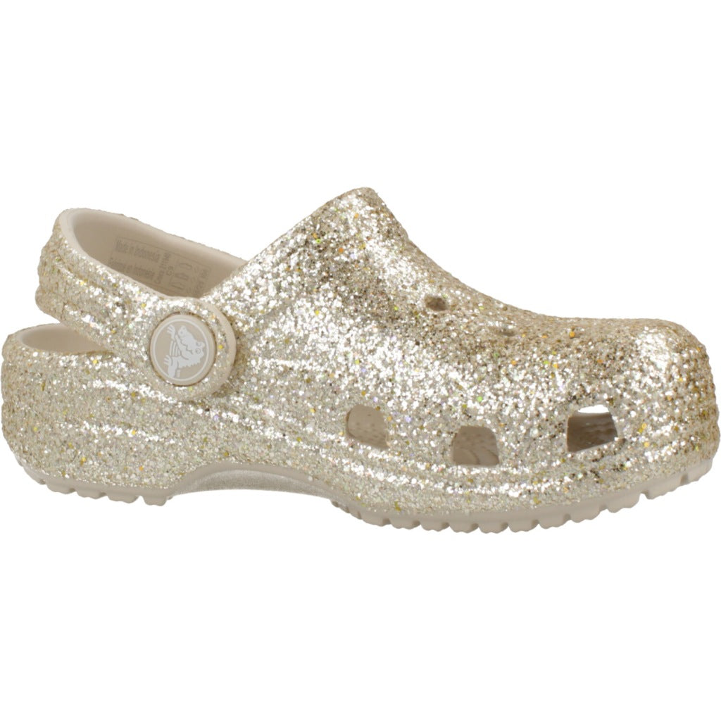 CROCS CLASSIC CHUNKY GLITT en color ORO (5)