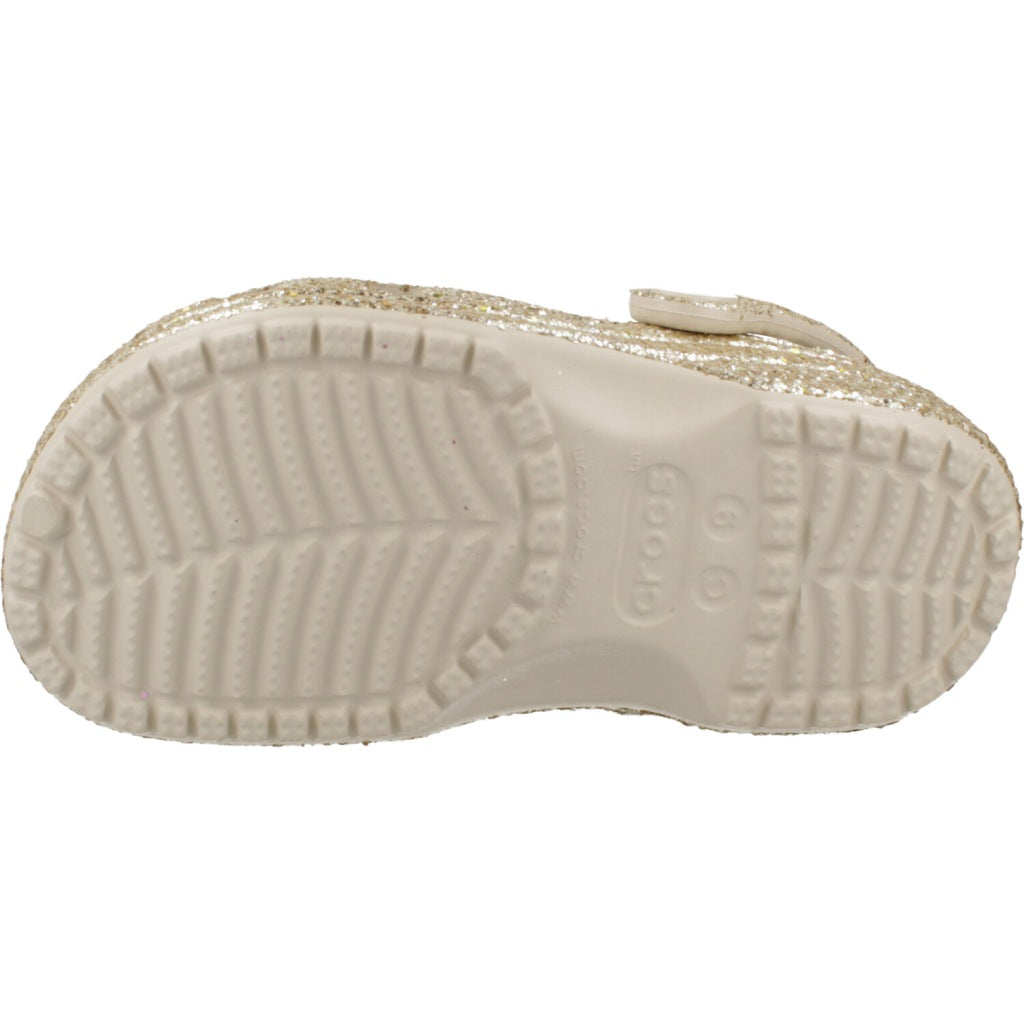 CROCS CLASSIC CHUNKY GLITT en color ORO (6)