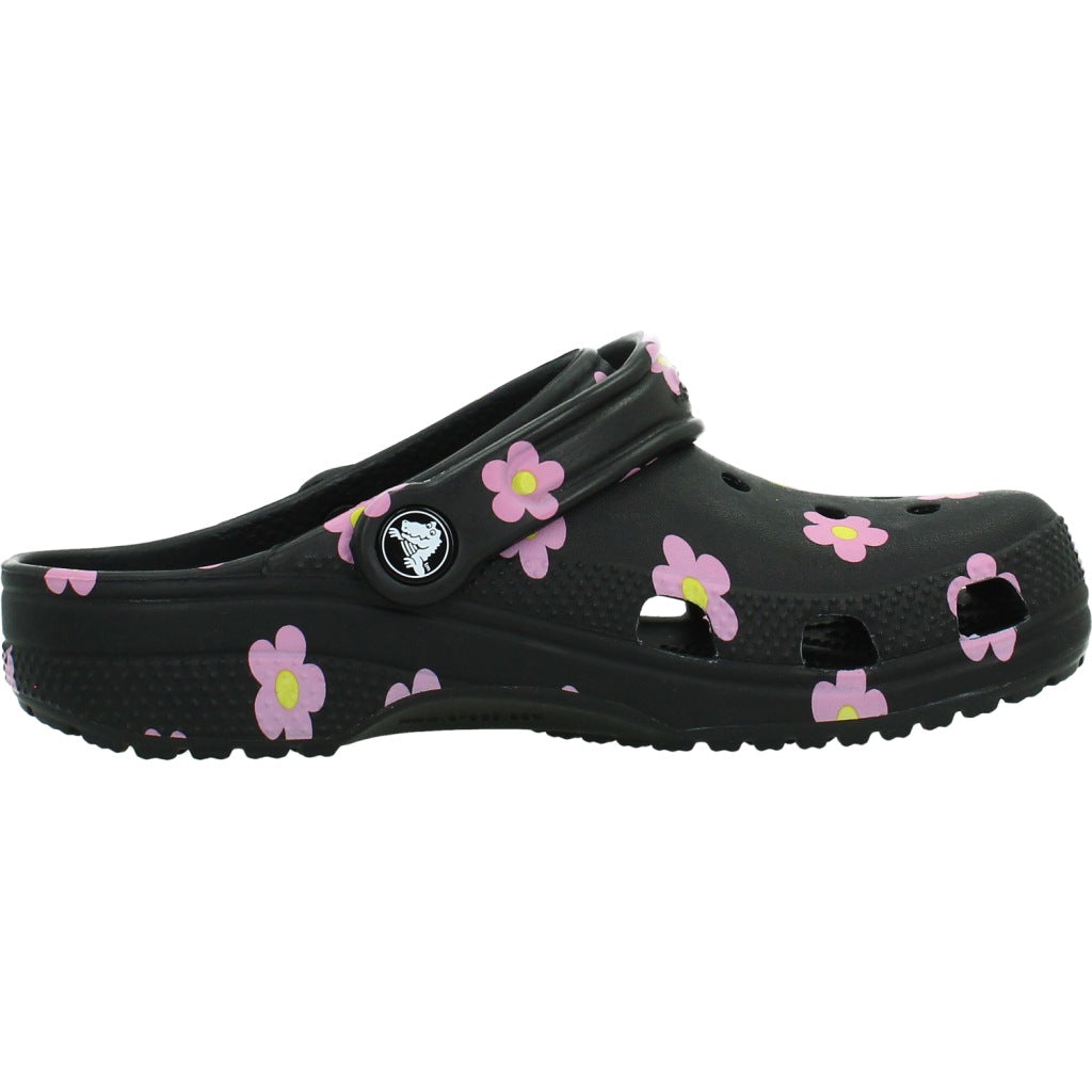 CROCS CLASSIC FLOWER CLOG en color NEGRO (4)