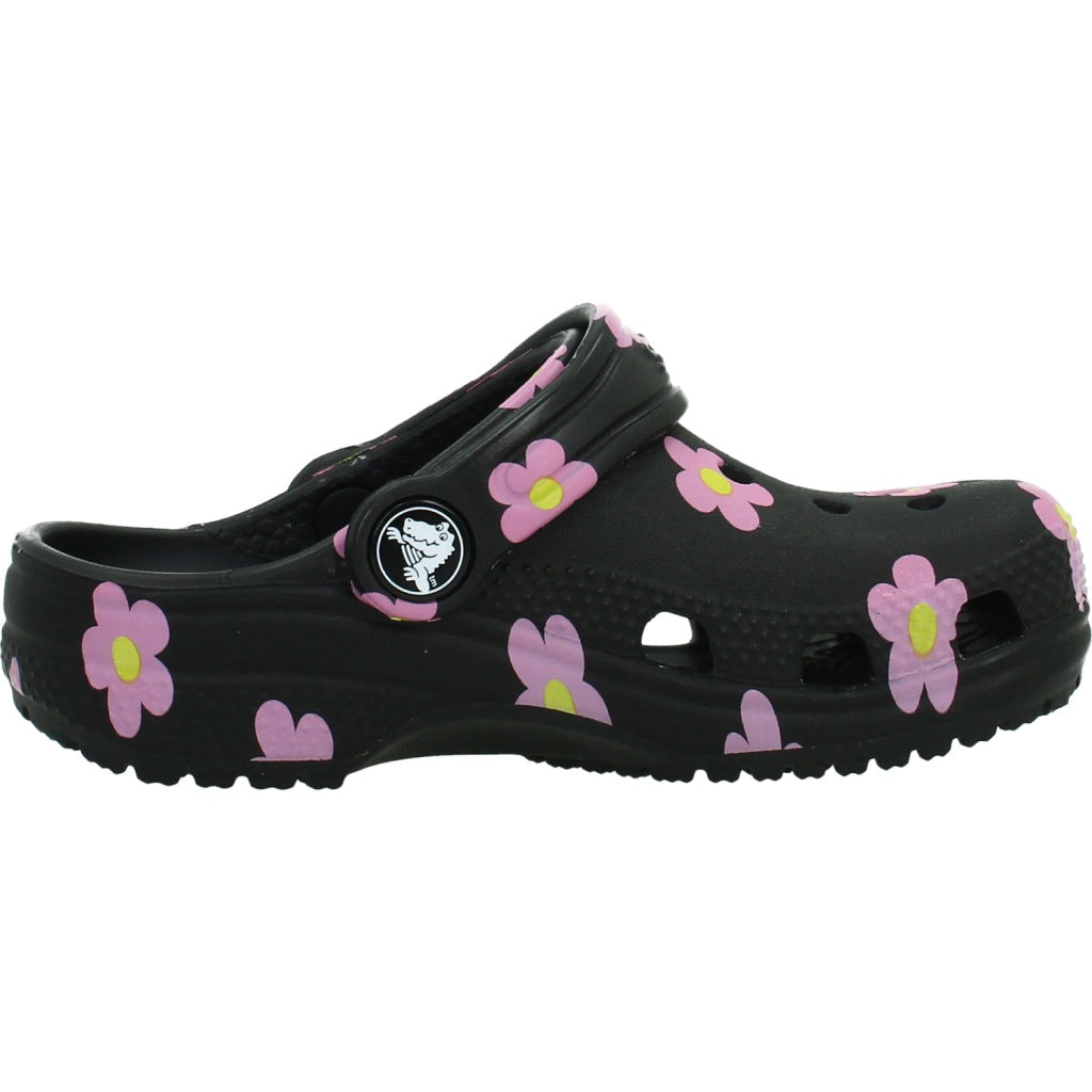 CROCS CLASSIC FLOWER CLOG en color NEGRO (4)