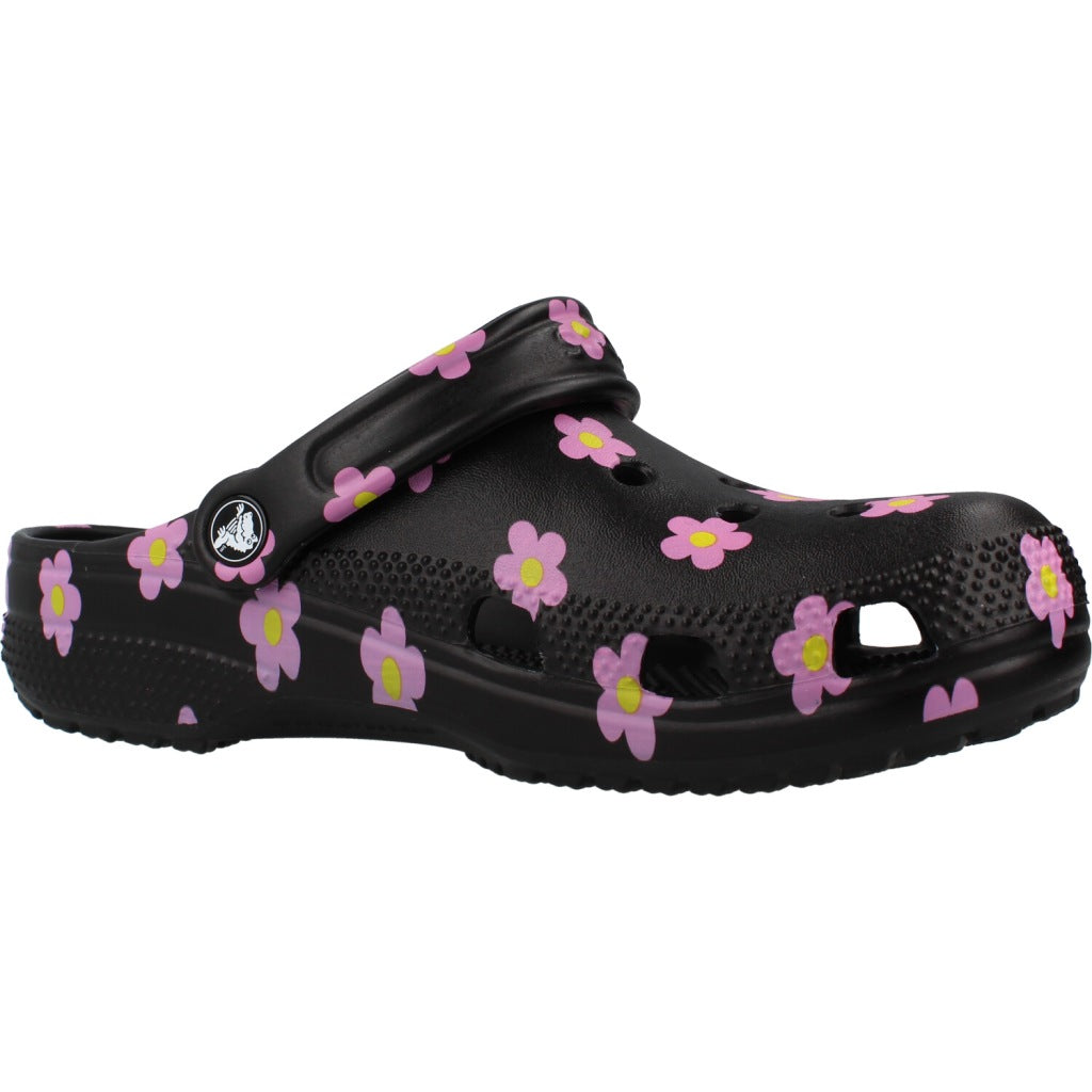 CROCS SANDALIA CLASSIC FLOWER CLO en color NEGRO (5)