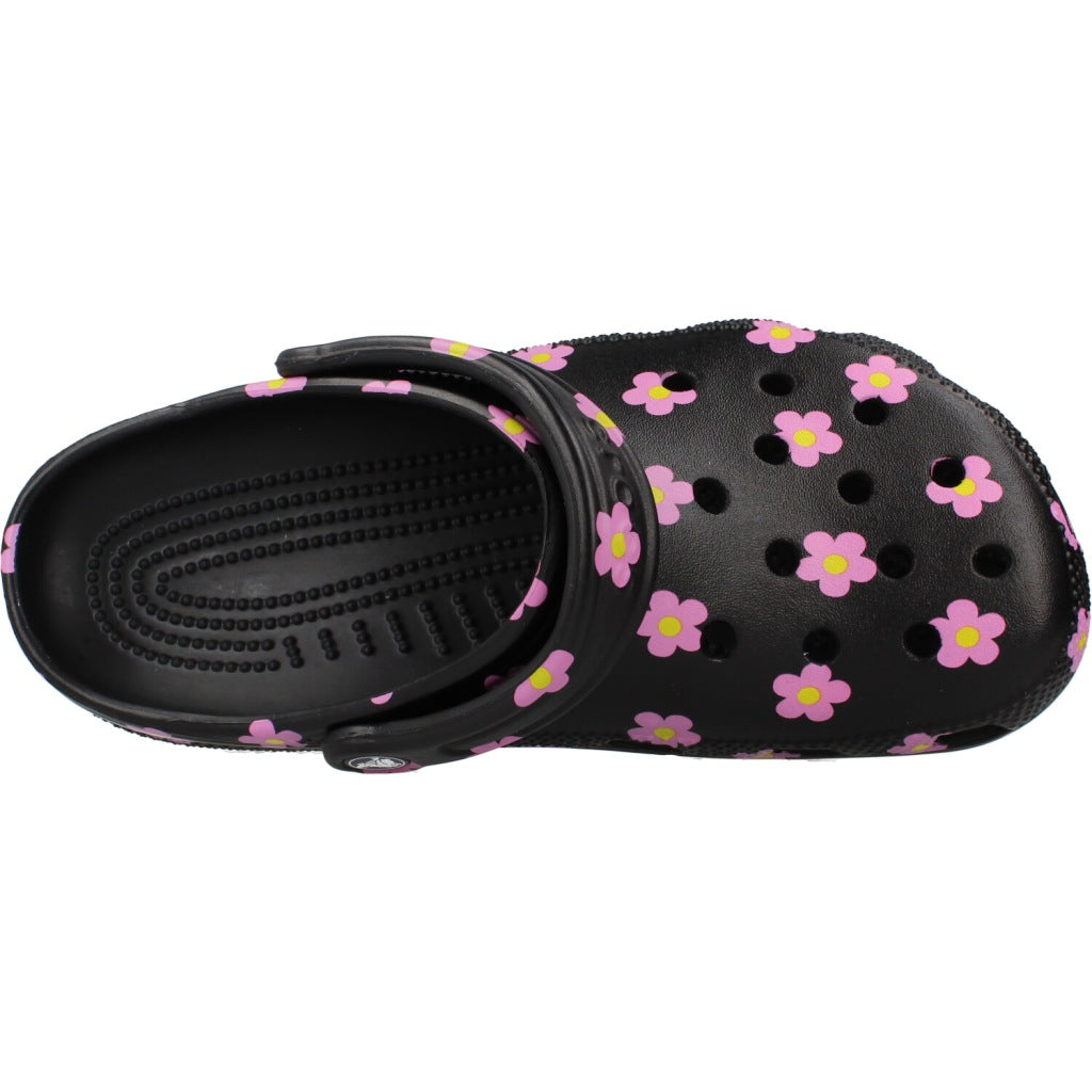 CROCS SANDALIA CLASSIC FLOWER CLO en color NEGRO (7)