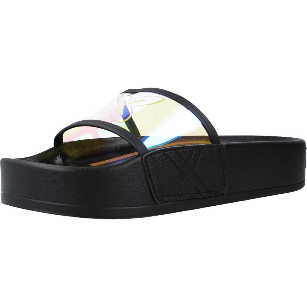 MUNICH PLATFORM SLIDER IRIDESCENT en color NEGRO (1)