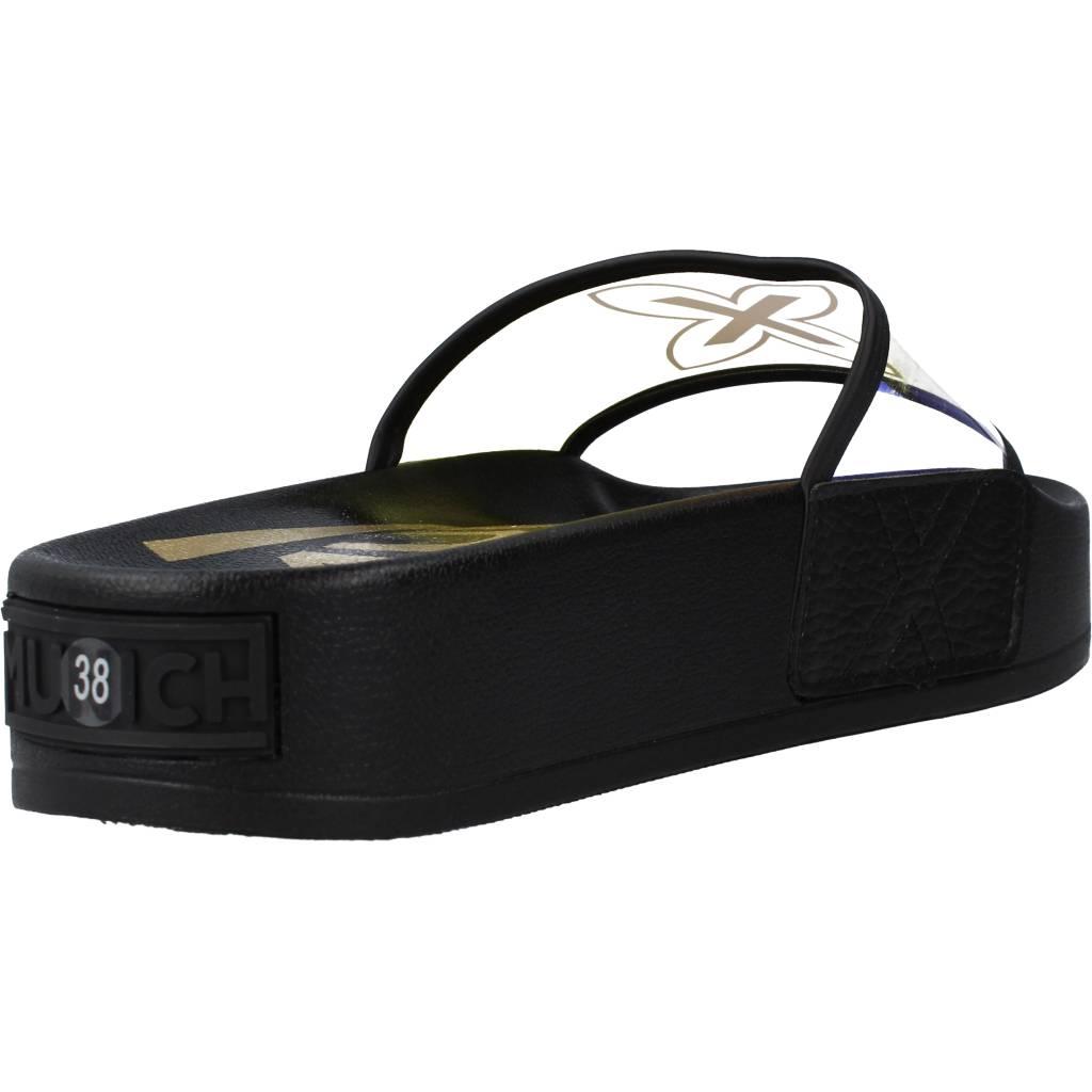 MUNICH PLATFORM SLIDER IRIDESCENT en color NEGRO (3)