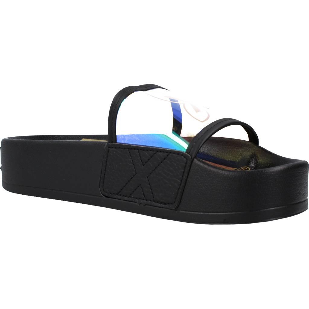 MUNICH PLATFORM SLIDER IRIDESCENT en color NEGRO (5)