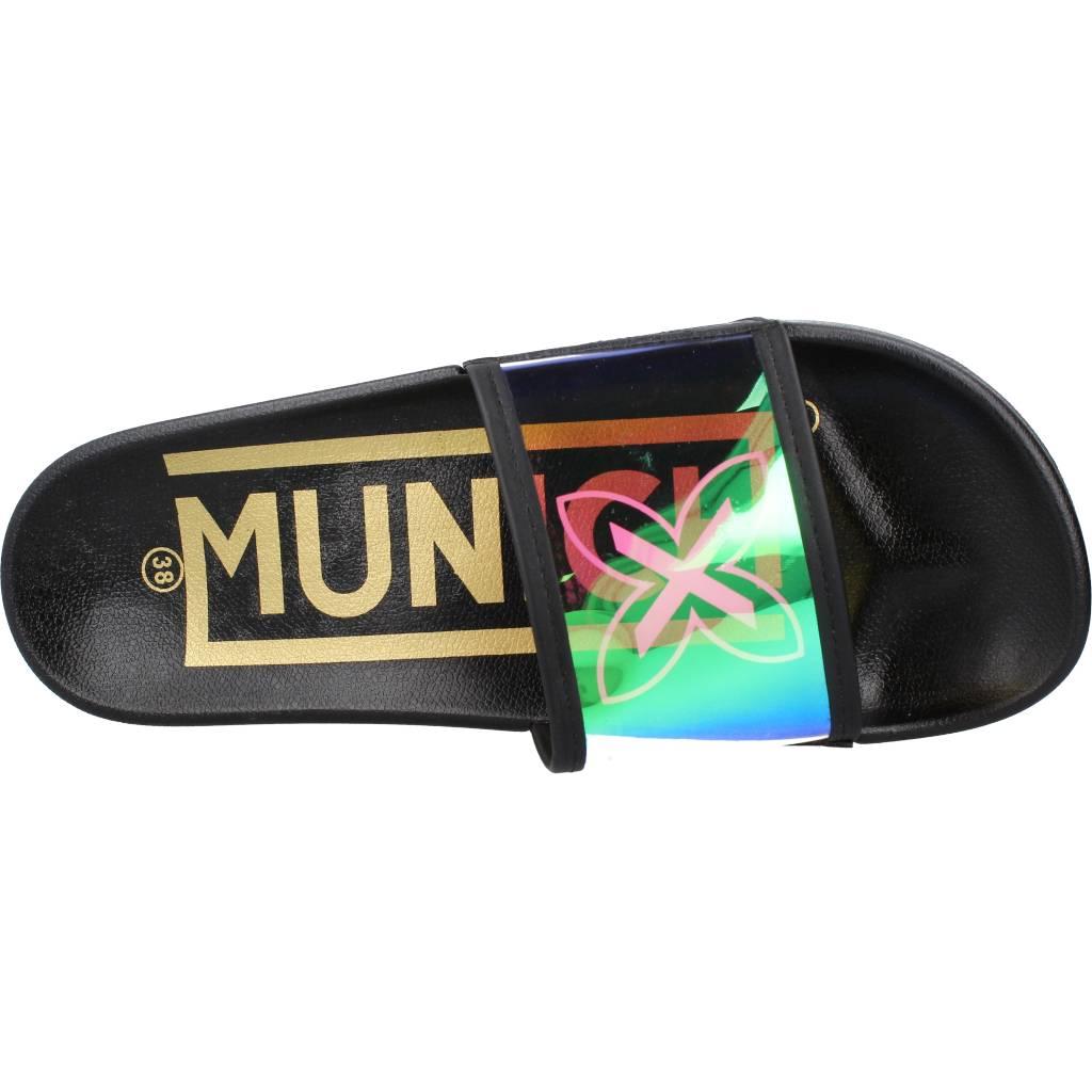 MUNICH PLATFORM SLIDER IRIDESCENT en color NEGRO (7)