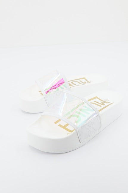 MUNICH LATFORM SLIDER IRIDESCENT en color BLANCO (3)