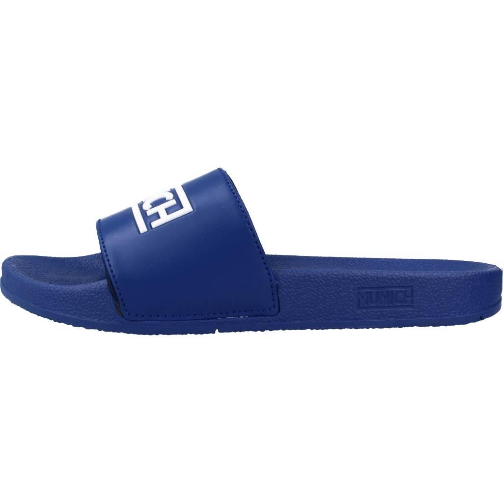 MUNICH FLAT SLIDER D LOGO en color AZUL (2)