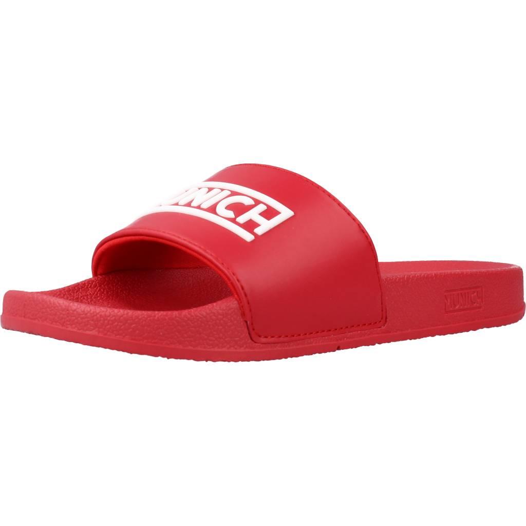 MUNICH FLAT SLIDER D LOGO en color ROJO (1)