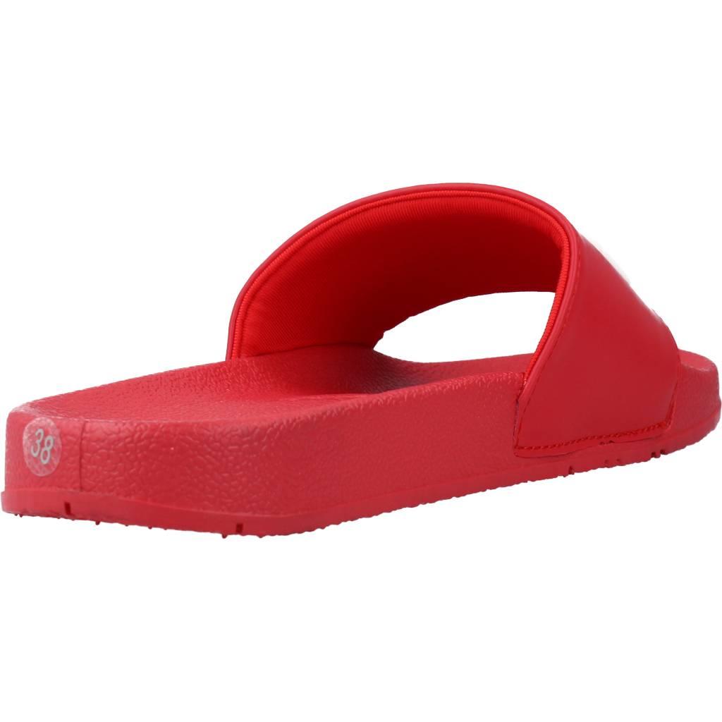 MUNICH FLAT SLIDER D LOGO en color ROJO (3)