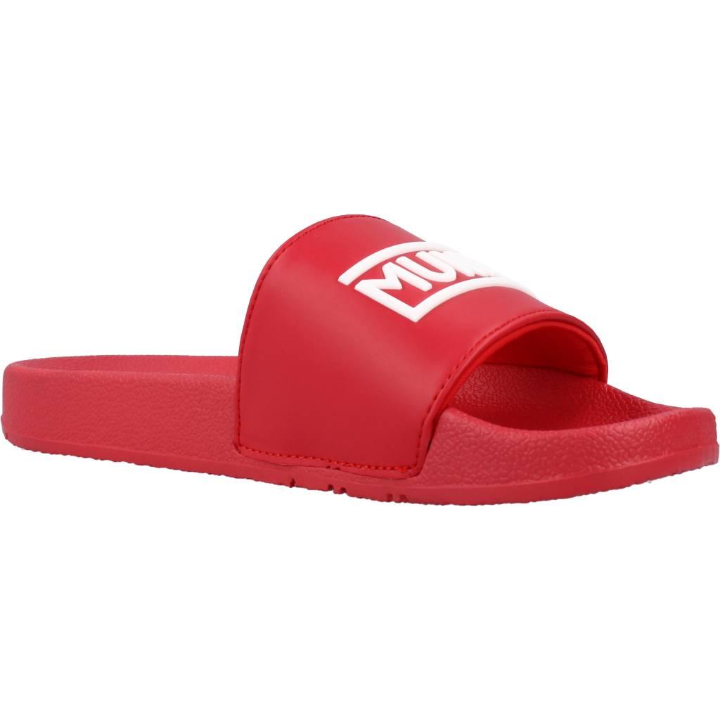 MUNICH FLAT SLIDER D LOGO en color ROJO (5)