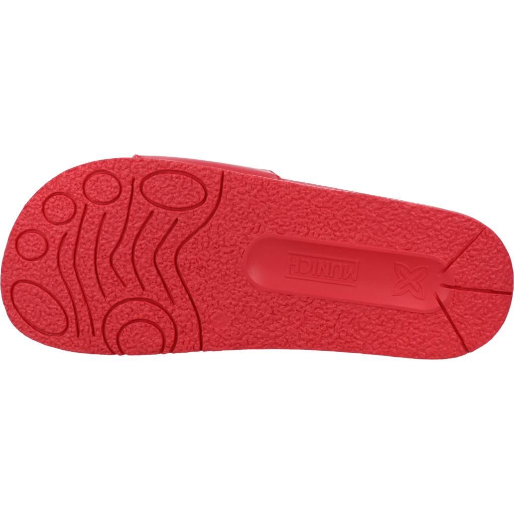 MUNICH FLAT SLIDER D LOGO en color ROJO (6)