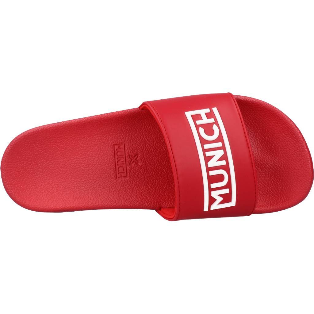 MUNICH FLAT SLIDER D LOGO en color ROJO (7)