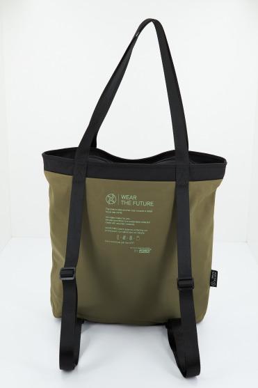 MUNICH M RECYCLED X TOTE BACKPACK en color VERDE (3)