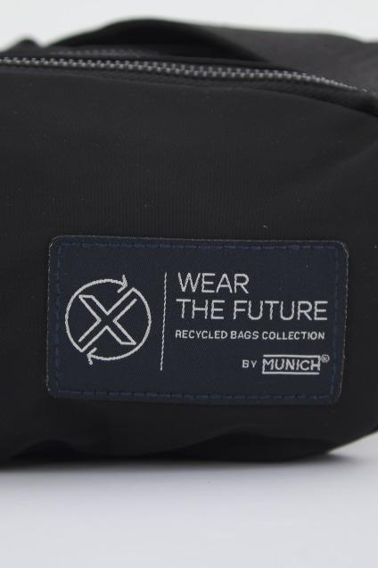MUNICH M RECYCLED X WEAR FANNYPACK en color NEGRO (4)