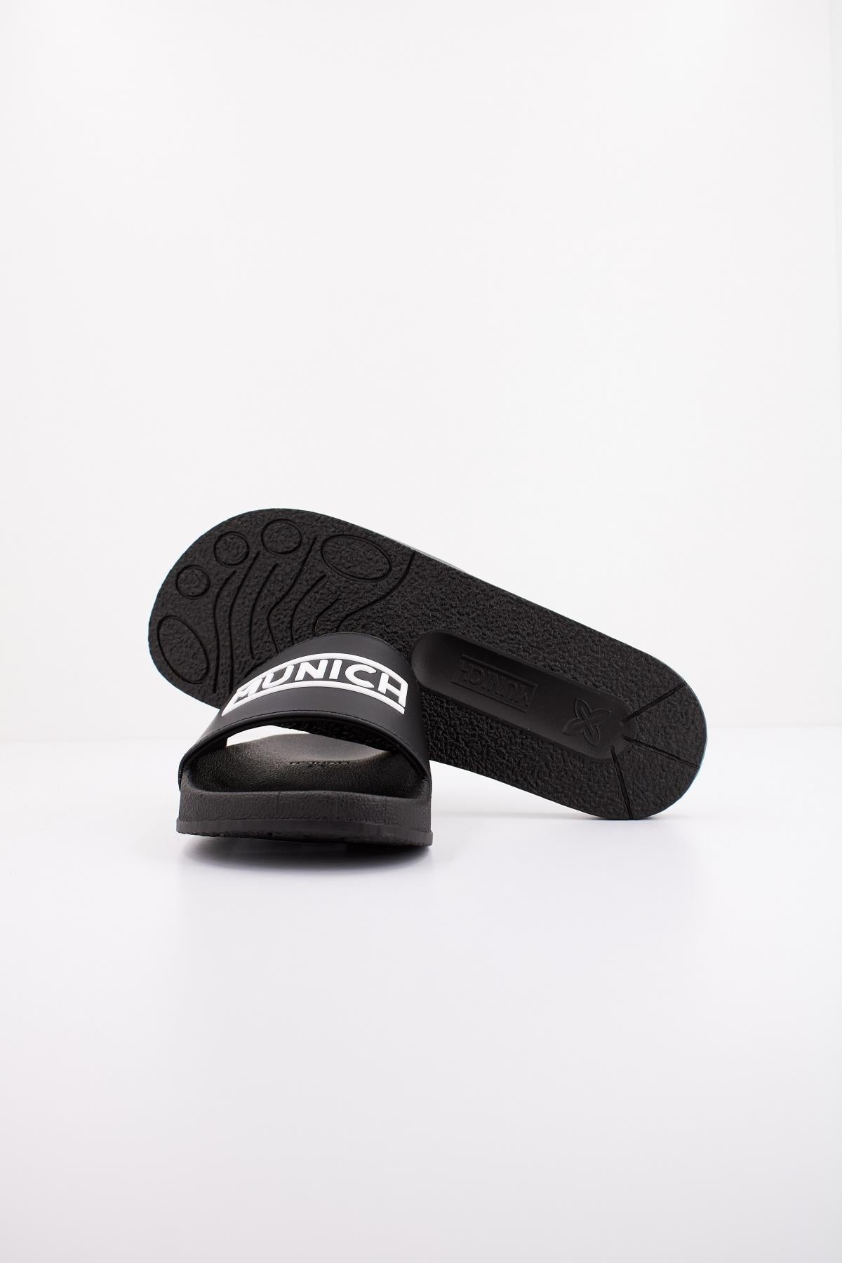 MUNICH FLAT SLIDER D LOGO BLA en color NEGRO (4)